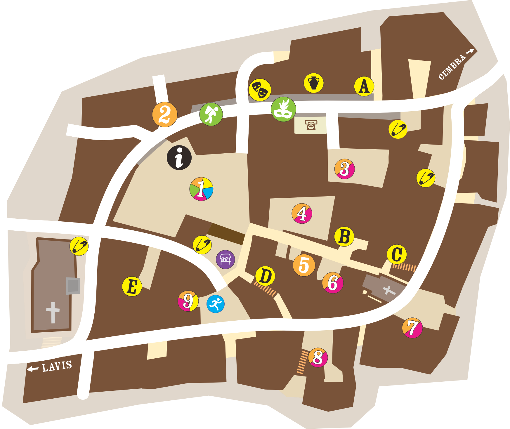 Mappa della Festa dell'Uva 69°